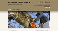 Desktop Screenshot of californiatreeservice.net